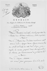 Ministère des Affaires étrangères, nomination de deux agents secrets, 1796