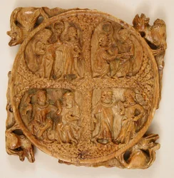 Boîtier de miroir avec des amoureux