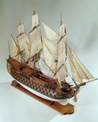Modèle du Royal Louis, frégate de la marine française. 18ème siècle. Paris, Musée de la Marine