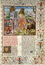 Ms 149 t.3 fol.172 La succession de Baudouin VI après la mort de son père, Histoire des Nobles Princes de Hainaut, par Jacques de Guise