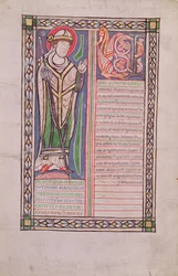 Ms 186 Fol.2v Pierre Lombard évêque de Paris, du Liber Quatuor Sententiarum (Livre des Sentences), vers 1160