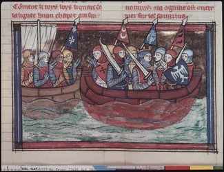 Ms 22495 fol.287 Embarquement pour l