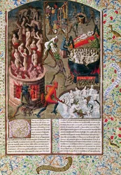 Ms 246 f.383r Enfer, de la traduction française de De Civitate Dei par Saint Augustin d