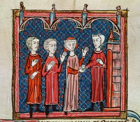 Ms 372 fol.6v Fornication et crime commis par un prêtre, extrait des 