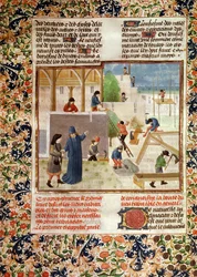 Ms 5064 fol.2v Construction d