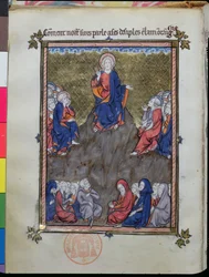 Le Sermon sur la Montagne, de La Somme le Roy par Frère Laurent, illuminé par Maître Honoré