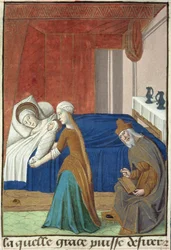 La Naissance de Jean-Baptiste, de Vita Christi, par Ludolf de Saxe