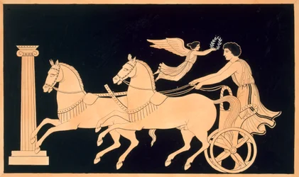 Aurige olympien couronné d