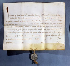 Bulle papale du pape Innocent IV (d.1254) contre les Albigeois