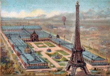 Paris. Exposition universelle de 1889 : tour Eiffel.