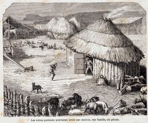 Les habitants parisiens pouvaient avoir une maison, une famille, un pécule (habitants gaulois de Lutèce) - dans "Paris à travers les siècles"