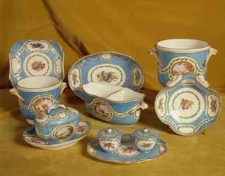 Partie du service de Melbourne de Sèvres, 1770-71