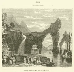 Paysage chinois, Vue prise sur le Tai-hou