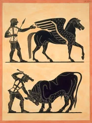Pégase, avec Hercule tuant le taureau, publié 1808-10