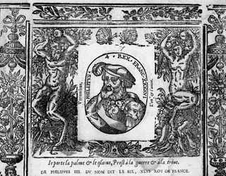 Philippe IV le Bel, portrait gravé en médaillon