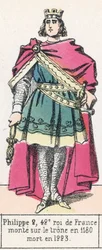 Philippe II, 42e roi de France, monte sur le trône en 1180, mort en 1223