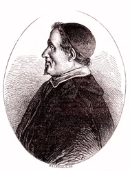 Pierre Gassendi, mathématicien, astronome, philosophe et théologien français. 1865 (gravure)