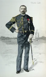 Pierre Loti (1850-1923), illustration de couverture de La Revue Illustrée, 1er octobre 1889