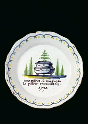 Assiette, 1791