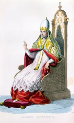 Pape Sylvestre II, de le Plutarque Français par E. Mennechet, Paris, 1835