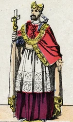 Portrait de Boniface (v.675-754), archevêque de Mayence qui a évangélisé l