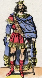 Portrait de Caribert, Roi des Francs (561-567).