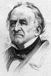 Portrait de Charles de Viel Castel (1800-1887), diplomate et académicien français. Gravure dans "Le Monde Illustré" n°883 du 14 mars 1874.