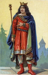 Portrait de Childebert III, roi des Francs de 695 à 711