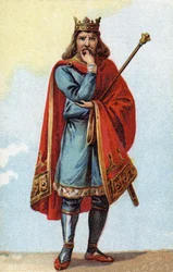 Portrait de Childéric II, roi des Francs de 670 à 673.