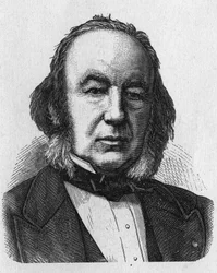Portrait de Claude Bernard (1813 - 1878), physiologiste français - dans « Album de la Science ; savants illustres ; Grandes découvertes » 1896