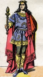 Portrait de Clotaire III, roi des Francs (652-673).