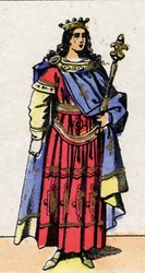 Portrait de Clovis III, Roi des Francs de 691 à 695.