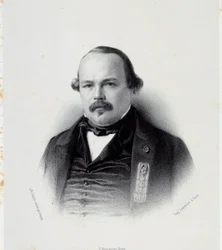Portrait de François Auguste Perrinon (1812-1861), député de la Martinique. Gravure du 19ème siècle. Chartres, Musée des Beaux-Arts