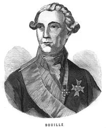 Portrait de François Claude Amour, marquis de Bouillé (1739-1800), général français. Gravure dans "Les Illustrations de l