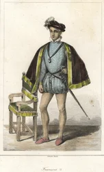 Portrait de François II (1544 - 1560), roi de France.
