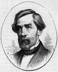 Portrait de François Jouffroy, sculpteur français. Gravure dans « Le Monde Illustré » n°890 du 2 mai 1874