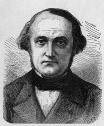 Portrait de François-Clément Sauvage (1812 - 1872), ingénieur et administrateur français - dans "Album de la Science; savants illustres; Grandes découvertes" 1896.