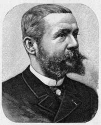 Portrait de Gaston Tissandier (1843 - 1899), aéronaute français - dans « Album de la Science; savants illustres; Grandes découvertes » 1896