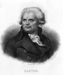 Portrait de Georges Jacques Danton (1759 - 1794) - dans « Révolution française » par Thiers. 19e siècle