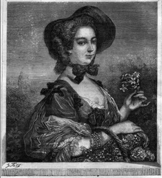 Portrait de Jeanne Antoinette Poisson, Marquise de Pompadour (connue sous le nom de Madame de Pompadour)