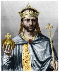 Portrait de Louis Ier le Pieux ou le Débonnaire (778 - 840), empereur d