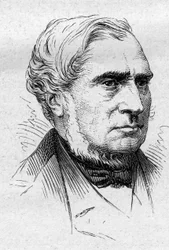 Portrait de Louis de Carné, homme politique et académicien français. Gravure dans « Le Monde Illustré » n°883 du 14 mars 1874