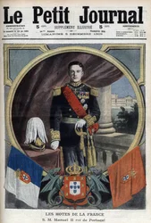 Portrait de Manuel II roi du Portugal (1889-1932) lors de sa visite à Paris - « Le Petit Journal » du 5 décembre