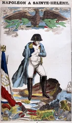 Portrait de Napoléon Bonaparte à Sainte-Hélène. Image d