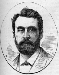 Portrait de Paul Dubois, sculpteur français. Gravure dans Le Monde Illustré n°890 du 2 mai 1874.
