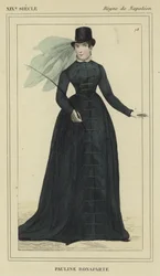 Portrait de Pauline Bonaparte (gravure en couleur)