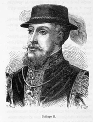 Portrait de Philippe II (Philippe-Auguste) - dans "Histoire de France" par Henri Martin