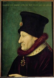 Portrait de Philippe II le Hardi (1342-1404) Duc de Bourgogne en 1363