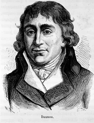 Portrait de Pierre Claude François Daunou, homme politique et historien français (1761-1840) - dans "L