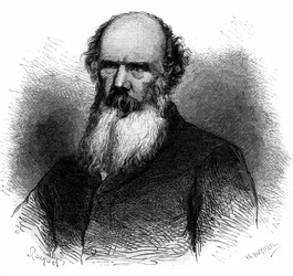 Portrait de Samuel Charters Macpherson (1806-1860), soldat et homme politique britannique. Gravure de 1868.